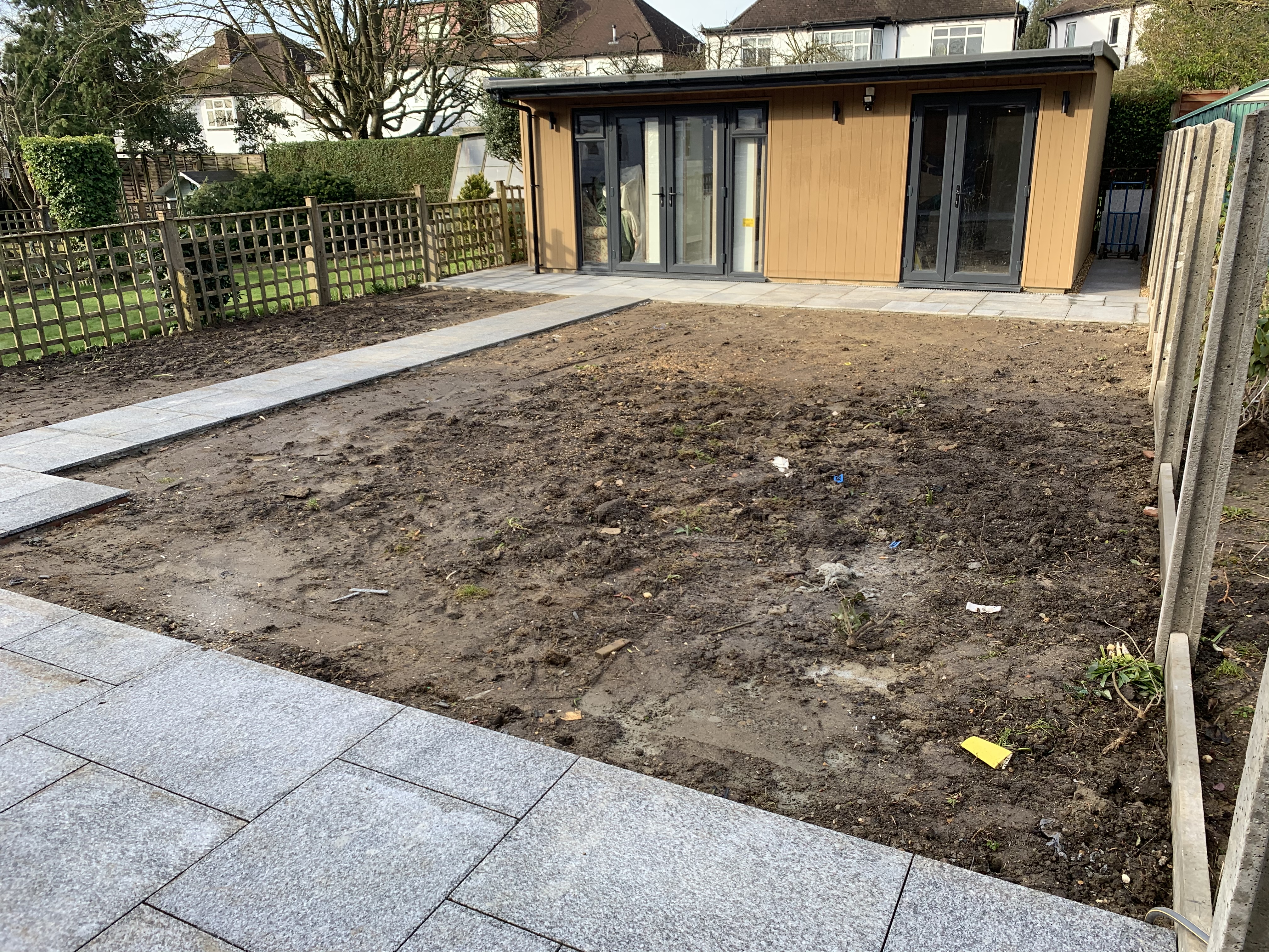Garden before