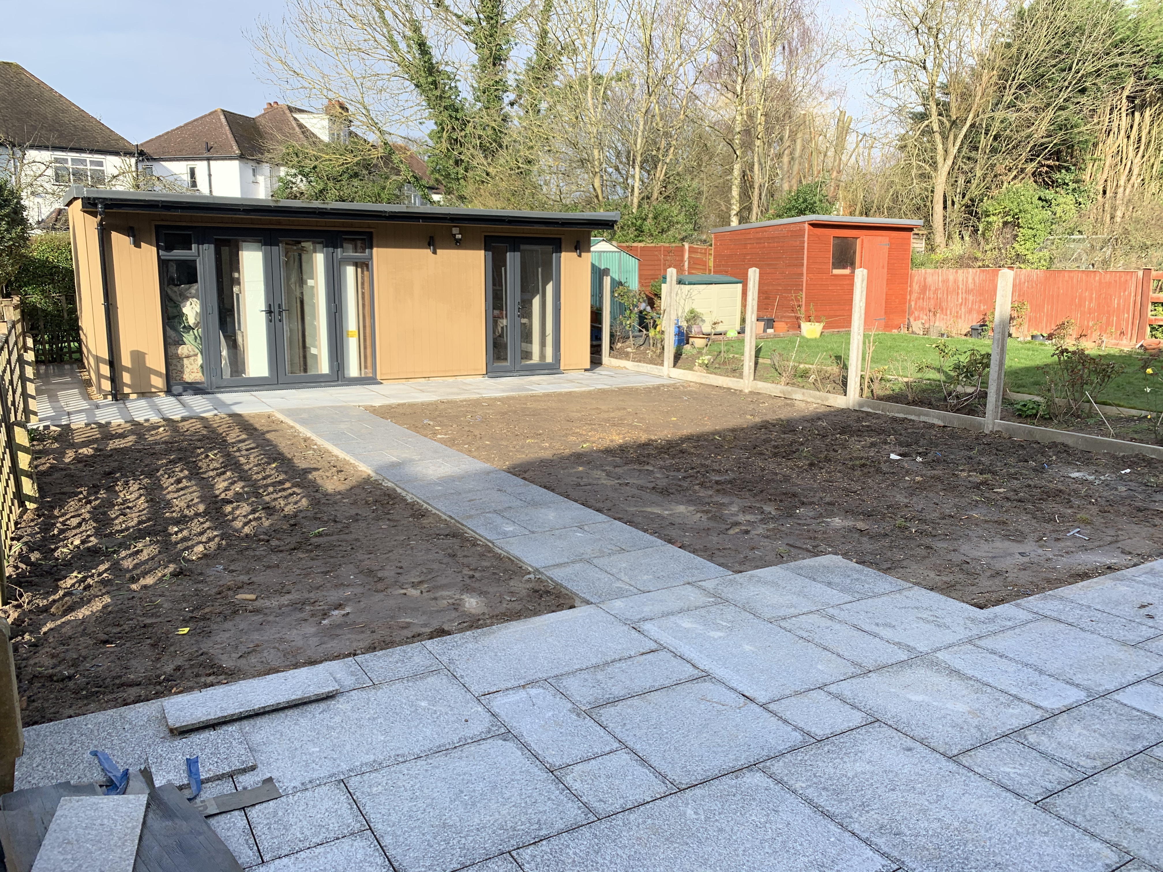 preparation for laying artificial grass
