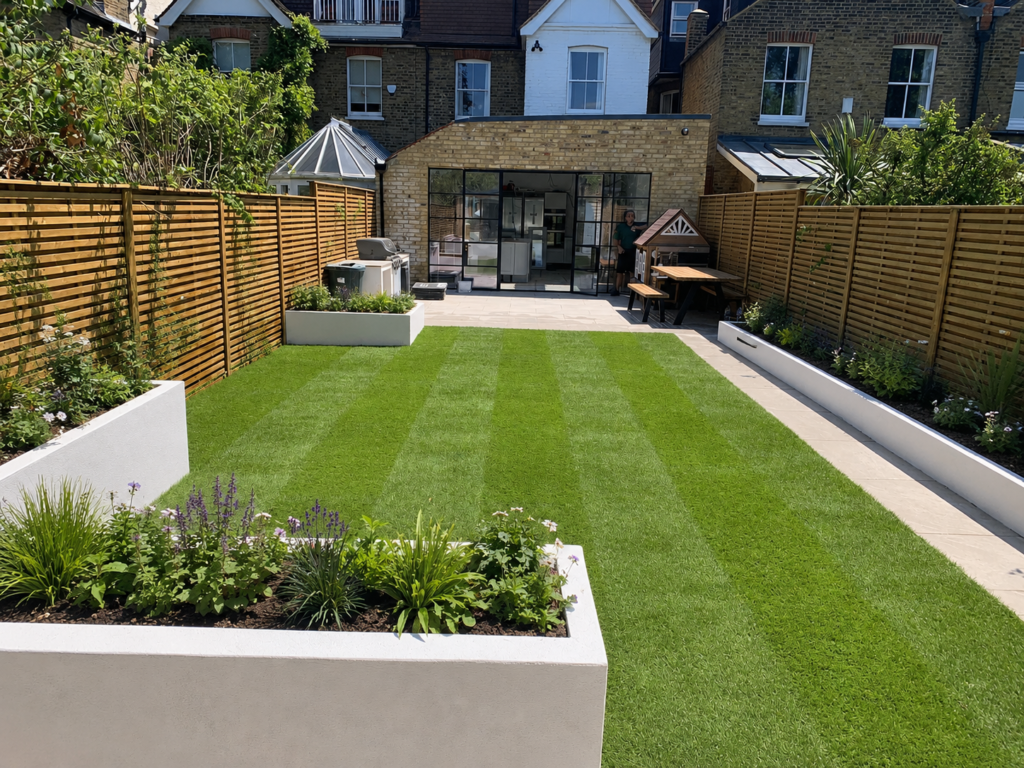 Raised beds garden in London